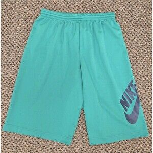 Nike SB Dri-Fit Shorts 'Staduim Green' Navy Logo Skateboarding (Boys X-Large)